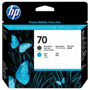 HP CABEZAL 70 C9404A NEGRO MATE / CIAN